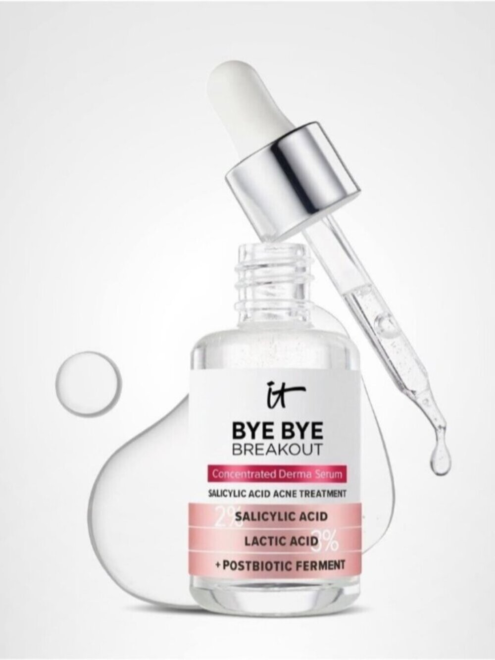 Sephora NEW IT Cosmetics Bye Bye Breakout 2% Salicylic Acid Serum Acne Treatment